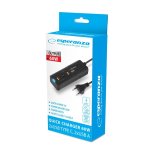 Esperanza EZC109 oplader til mobil enhed Universel Sort Vekselstrm Hurtig opladning Indendrs #3