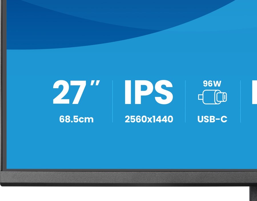 iiyama ProLite XB2797QSNPH-B1 27IN IPS LCD 4MS 2560X1440 350CD/M2 HDMI/DP/USB 2 computersk�rm 68,6 cm (27
