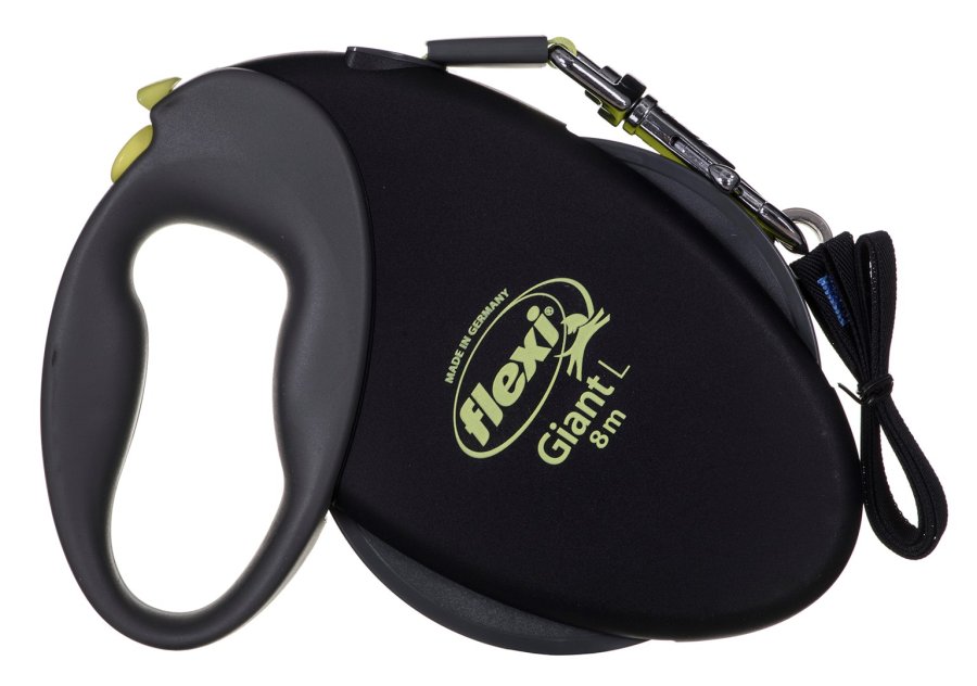 TRIXIE NEON GIANT L 8 m Sort, Gul Hund Fleksibel hundesnor #1