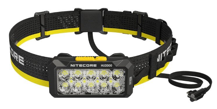 Nitecore HU2000 lommelygte Sort, Gul Hovedbnd lommelygte LED #3