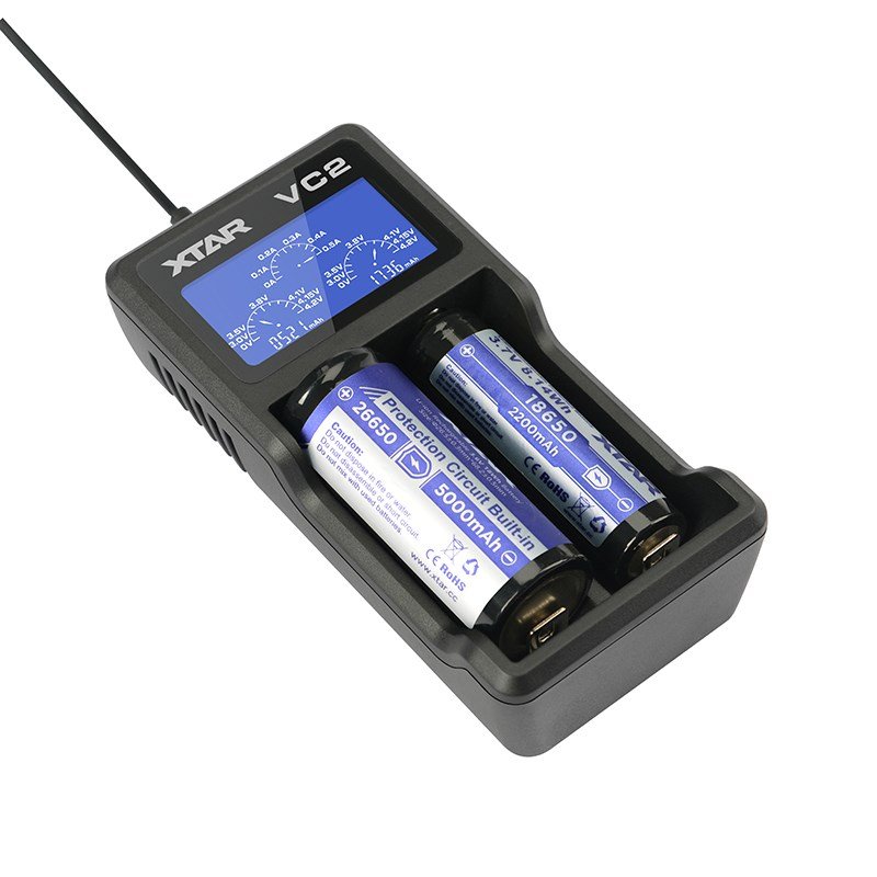 XTAR VC2 Husholdningsbatteri USB #3