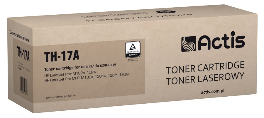 Actis Tonerpatron TH-17A (erstatning HP 17A CF217A; Standard; 1600 sider; sort) #1