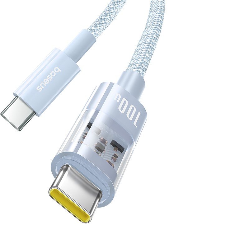 Baseus Gem USB C til USB C hurtigopladningskabel 2 m 100 W Bl #2