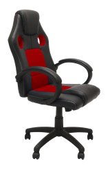 Topeshop FOTEL ENZO CZER-CZAR Computermbel og kontorstol Polstret sde Polstret rygln #1