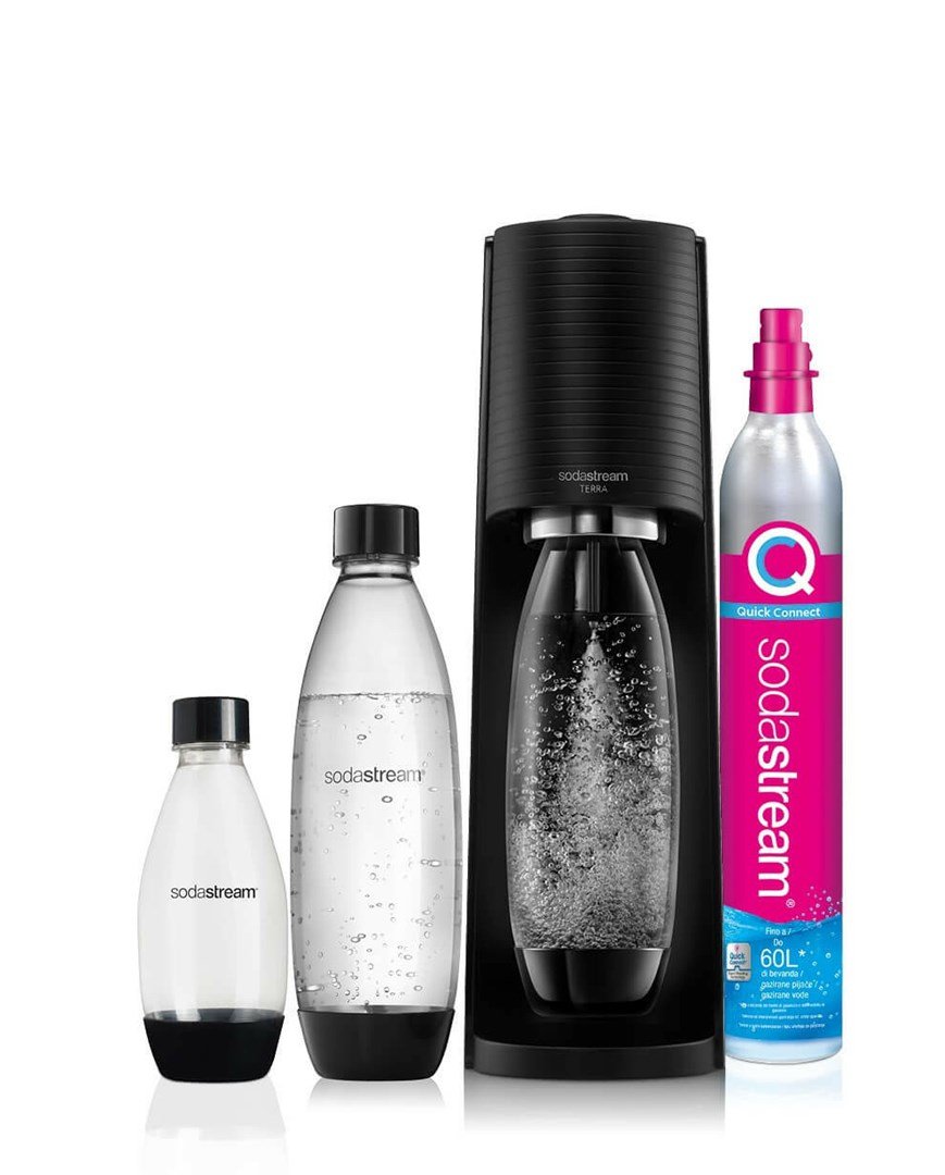 SodaStream Terra Nero Value Pack Metal, Plast, Polyethylenterephthalatfolie (PET) Sort #1