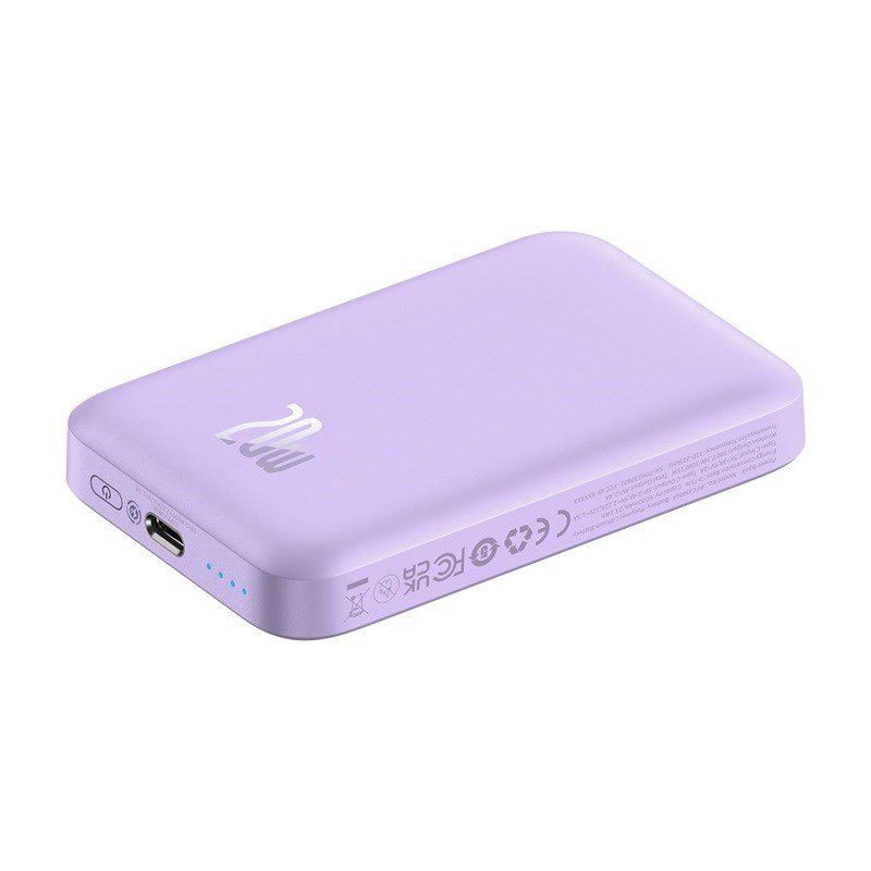 Baseus Magnetic Mini Air P10059002513-00 Lithium-polymer powerbank 6000 mAh Lilla #10
