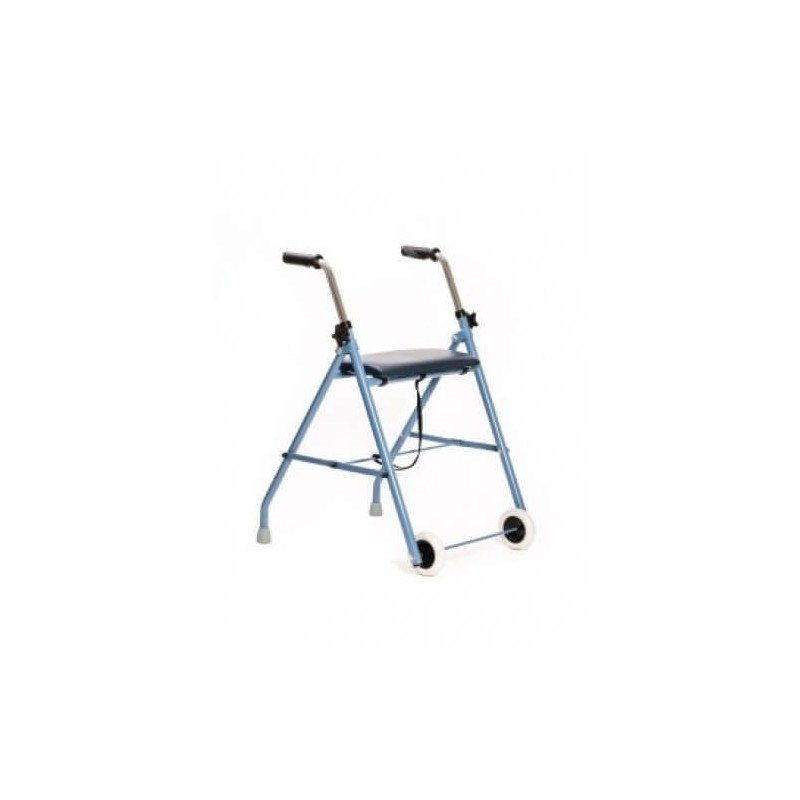 To-hjulet rehabiliteringshjlpemiddel - rollator Bl sort #1