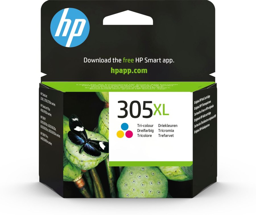 HP Original 305XL-blkpatron med stor kapacitet, trefarvet #1