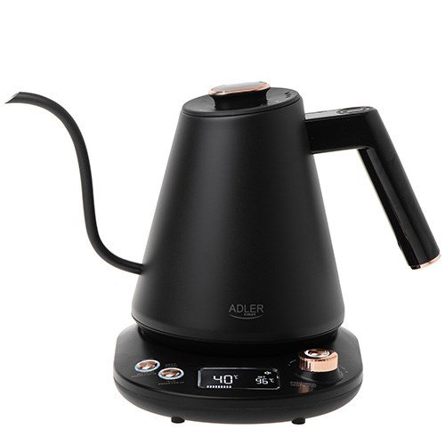 Adler AD 1349 El-kedel med lang tud 1,0L Sort #3