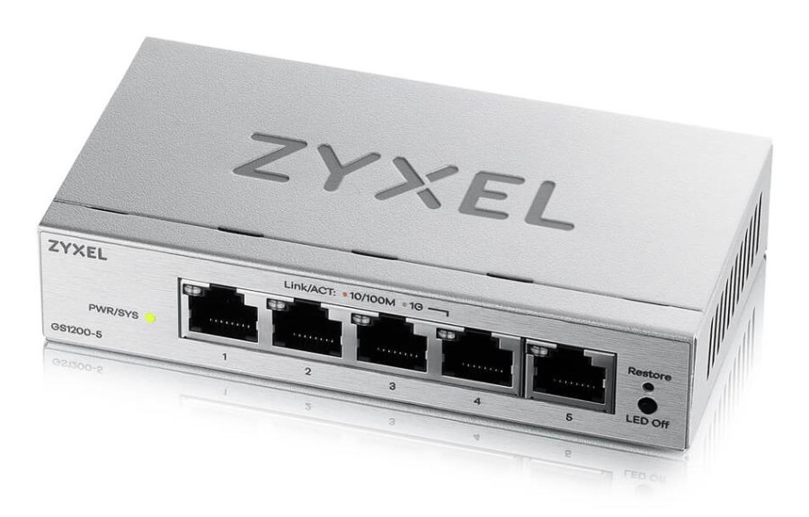Zyxel GS1200-5V3 Administreret L2 Gigabit Ethernet (10/100/1000) Desktop Gr� #1