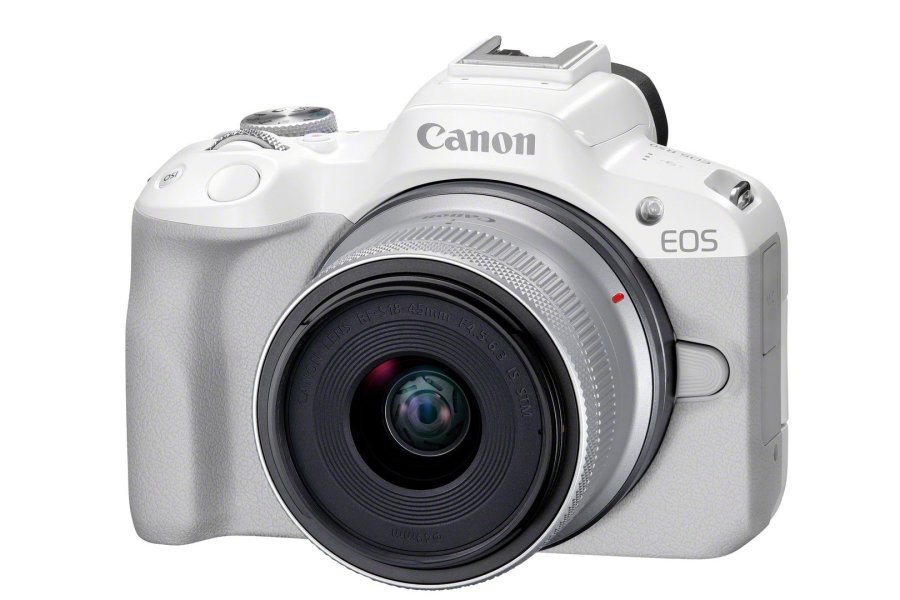 Canon EOS R50, White + RF-S 18-45mm F4.5-6.3 IS STM Kit MILC 24,2 MP CMOS 6000 x 4000 pixel Hvid #5
