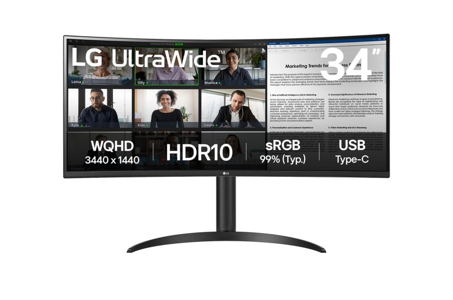 LG 34WR50QK-B computerskrm 86,4 cm (34