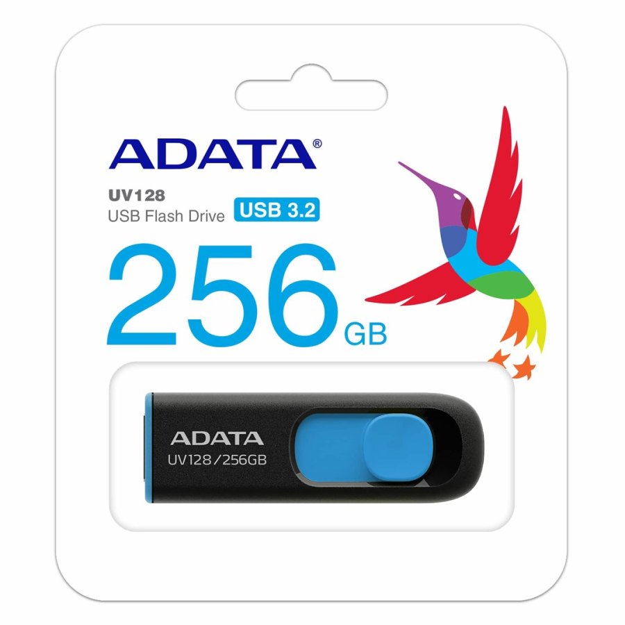 ADATA UV128 USB-ngle 256 GB USB Type-A 3.2 Gen 1 (3.1 Gen 1) Sort, Bl #5