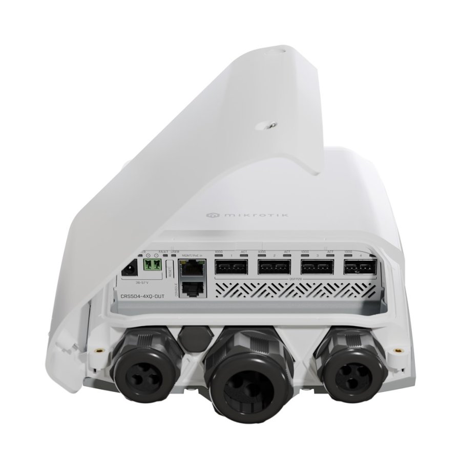 Mikrotik CRS504-4XQ-OUT netvrksswitch Administreret L3 Fast Ethernet (10/100) Strm over Ethernet (PoE) 1U Hvid #5
