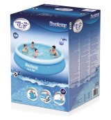 Bestway Fast Set 57273 swimmingpool til over jorden Oppustelig pool Rund 5377 L Bl� #3