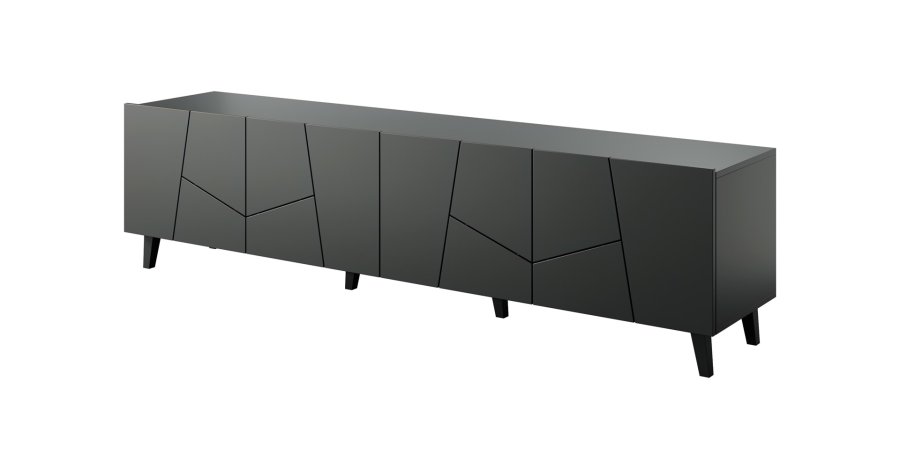 RTV-skab ETNA 200x42x52 mat sort #2