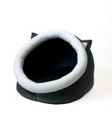 GO GIFT kennel katteseng - grafit-hvid - 40x45x34 cm #1