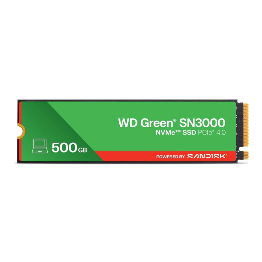 SanDisk SN3000 500 GB M.2 PCI Express 4.0 NVMe QLC 3D NAND (WDS500G4G0E) #1