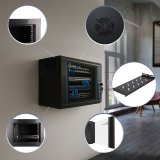 Extralink LITE 6U 530X400 WALL-MOUNTED RACKMOUNT CABINET BLACK Fritst�ende/v�g-/gulvmonteret stativ Sort #14
