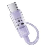 Baseus Gem USB A til USB C hurtigopladningskabel 2 m 100 W Lilla #2
