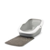 SAVIC ASEO Gr med hvid kant - ben kattebakke - 56x39x27,5 cm - 1 stk. #2