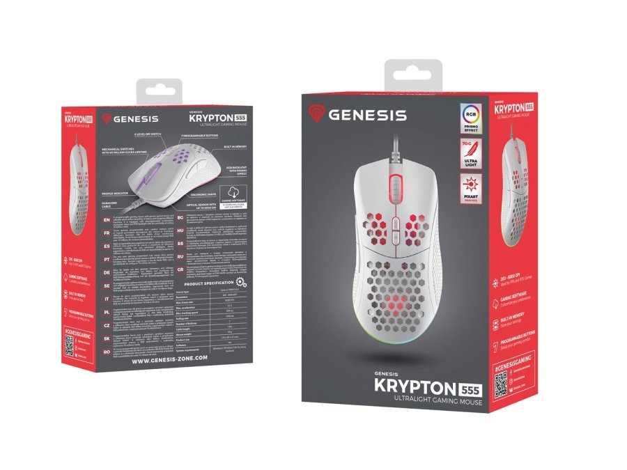 GENESIS Krypton 555 mus Spil Hjre hnd USB Type-A Optisk 8000 dpi #13