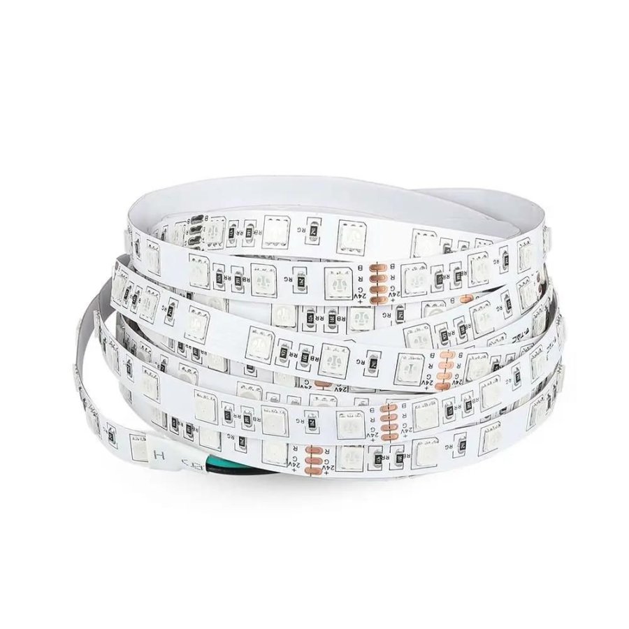 LED-strimmel V-TAC VT-5050 60-IP20-7 600LED RGB SMD5050 24V IP20 7W/m (SKU 212592) #3