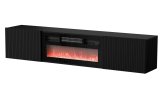 Cama RTV-skab ROTA 183x35x37 sort mat + sort pejs #1