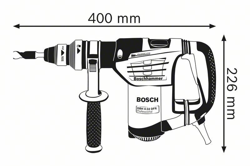 Bosch GBH 4-32 DFR Drill Hammer Set + SSBF Case #3