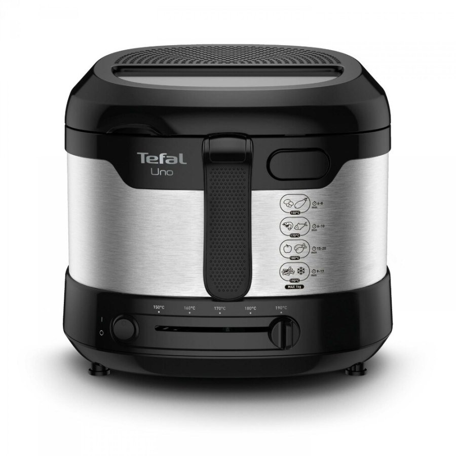 Tefal Uno FF215D Enkelt Enkeltstende 1600 W Frituregryde Sort, Rustfrit stl #1