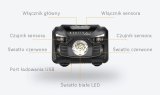 Montis Akumulatorowa latarka nagowna z sensorem MT001 Sort Hovedb�nd lommelygte LED #4