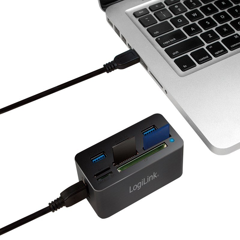 LogiLink CR0042 dockingstation Ledningsf�rt USB 3.2 Gen 1 (3.1 Gen 1) Type-A Sort #4