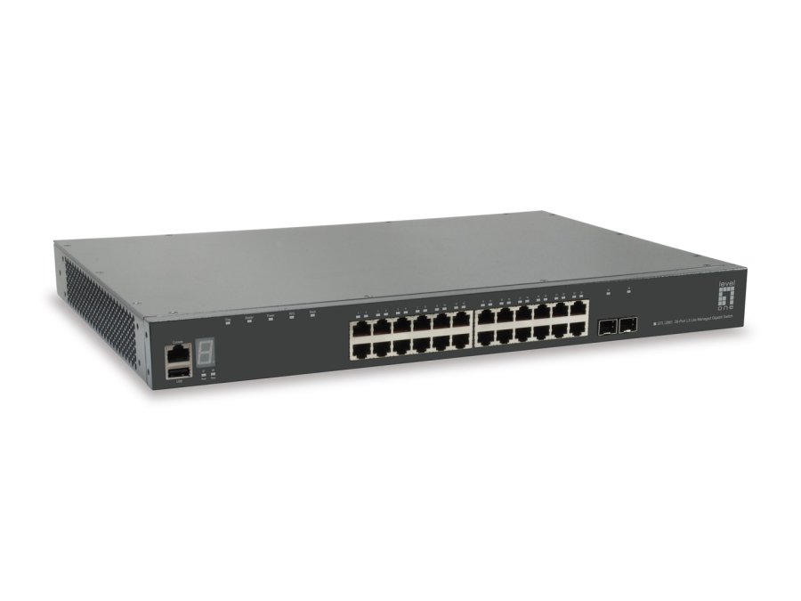 LevelOne GTL-2881 netv�rksswitch Administreret L3 Gigabit Ethernet (10/100/1000) Gr� #1