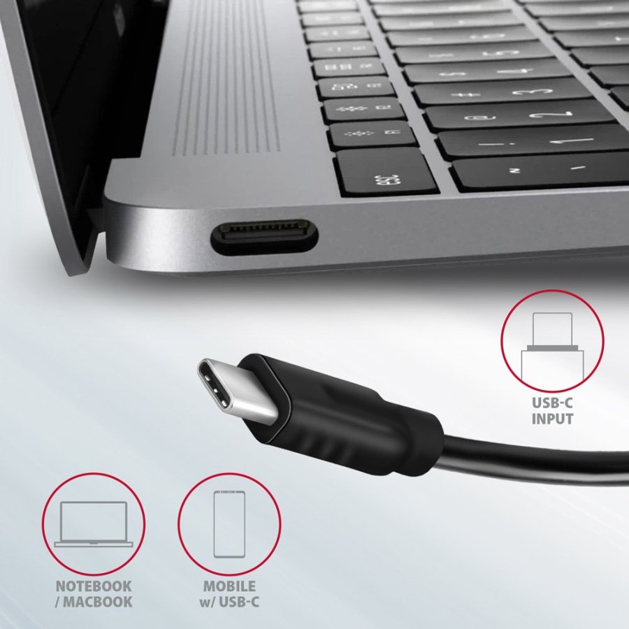 Axagon HMC-5G21 dockingstation Ledningsfrt USB 3.2 Gen 2 (3.1 Gen 2) Type-C Gr #3