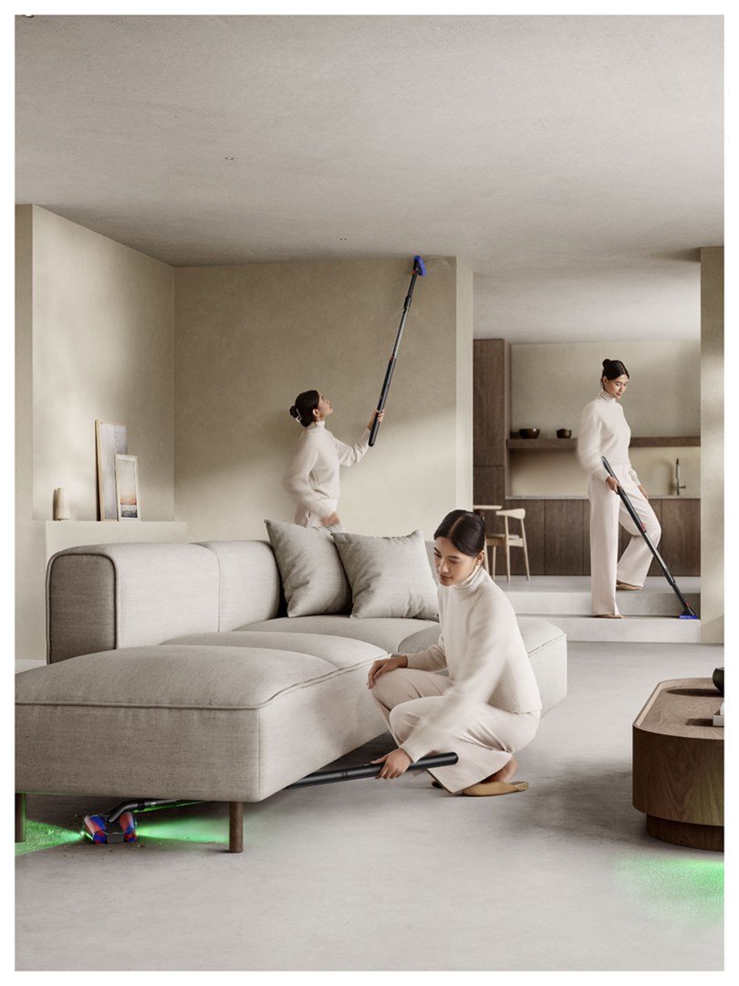 Dyson PencilVac Fluffycones Stick vakuum Batteri Dry Posel�s 0,8 L Sort, Gr� #7