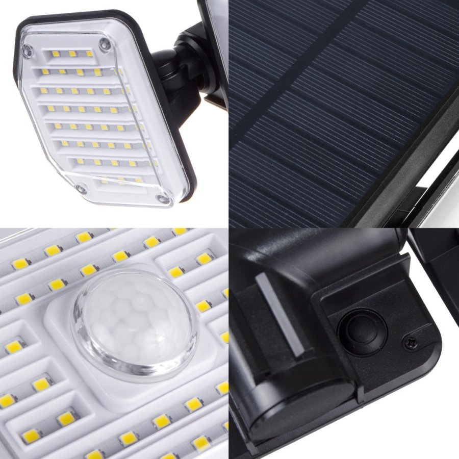 LED-solcellelampe med bevgelsessensor Maclean IP65, 4W, 320lm, 4000K, Li-ion 1200 mAh, 3 driftstilstande MCE615 #7