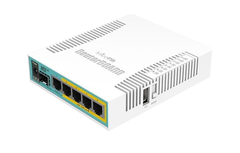 Mikrotik hEX PoE kabelforbundet router Hvid #1