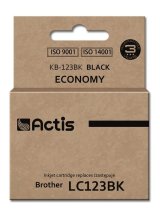 Actis KB-123Bk Blk (erstatning Brother LC123BK/LC121BK; Standard; 15 ml; sort) #1