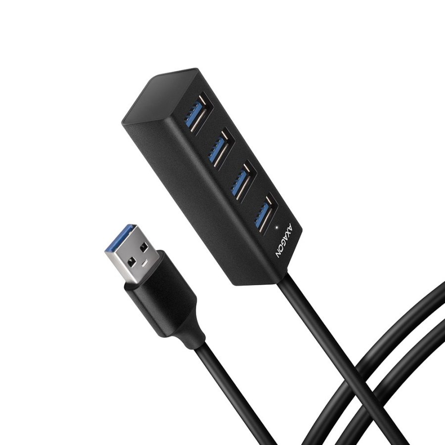 Axagon HUE-M1AL interface hub USB 3.2 Gen 1 (3.1 Gen 1) Type-A 5000 Mbit/s Sort #1