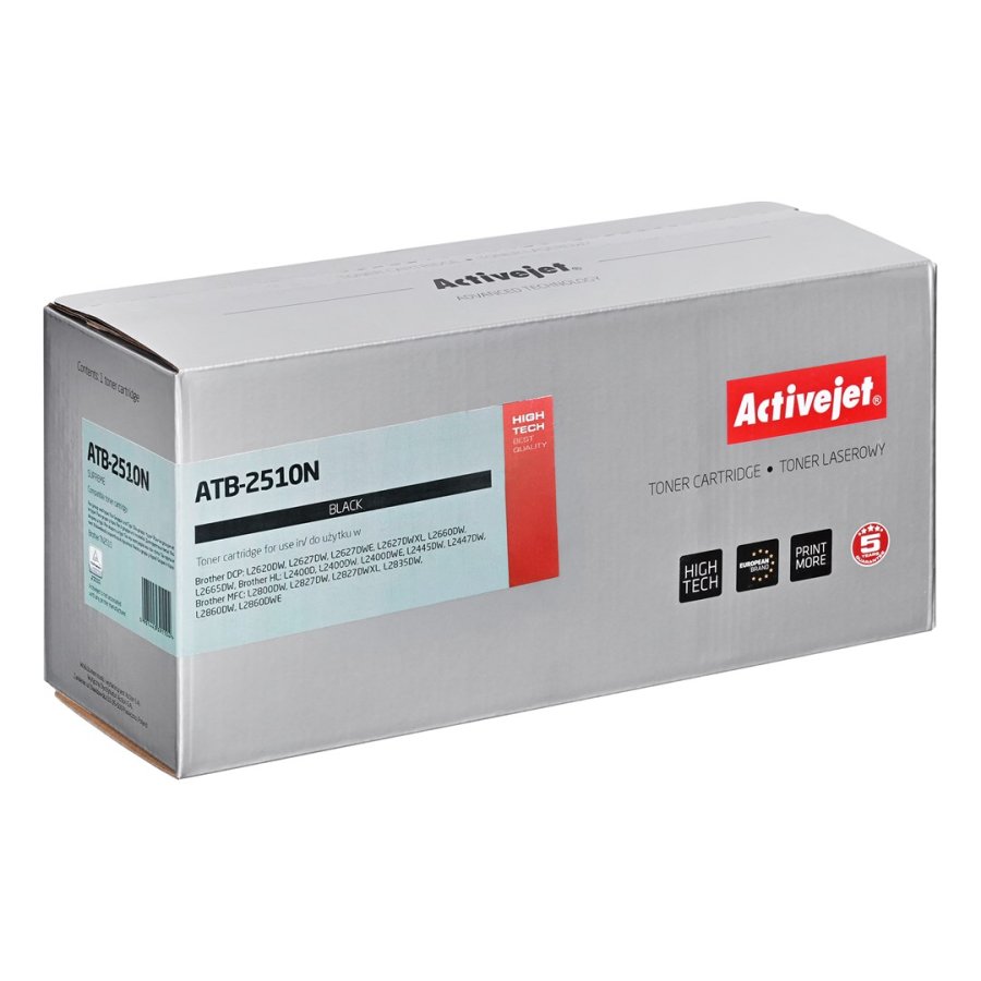 Activejet ATB-2510N Toner til Brother-printere; Erstatning Brother TN2510; Supreme; 1200 sider; sort) #1