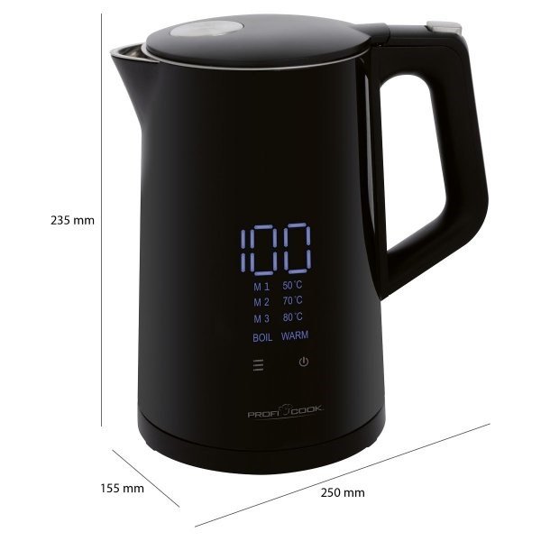 ProfiCook PC-WKS 1243 elkedel 1,7 L 2200 W Sort #9