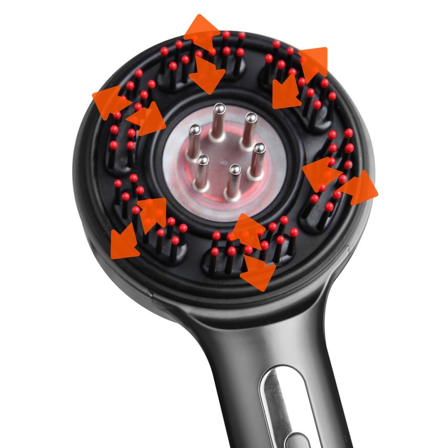 Massagerende hrbrste til hr og hovedbund REGENERATING HAIRBRUSH MASSAGER MT6537 #8