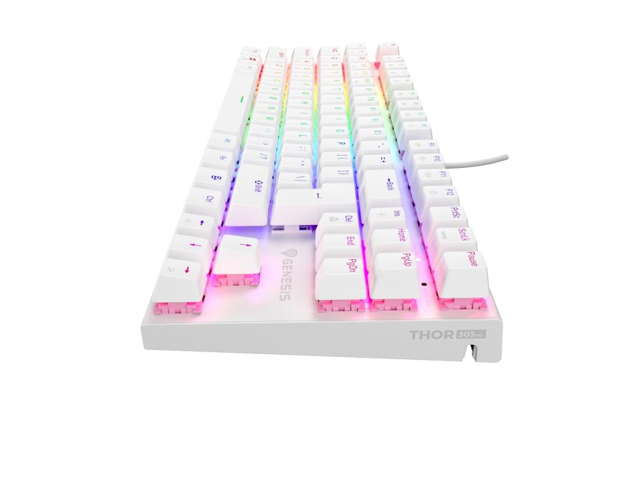 GENESIS Thor 303 TKL tastatur Spil USB QWERTY US International Hvid #3