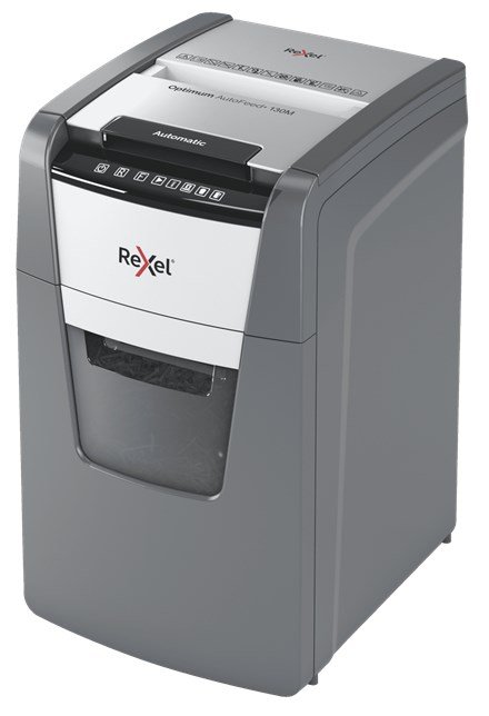 Rexel AutoFeed+ 130M papirmakulator Mikromakulering 55 dB Sort, Gr #2