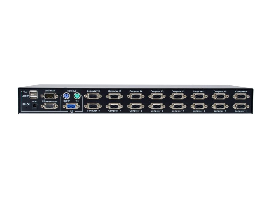LevelOne KVM-3216 KVM Switch Stativ-montering Sort #4