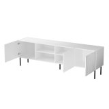 RTV JUNGLE kabinet 190x40,5x59,5 hvid mat + sorte ben #3