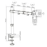 Techly ICA-LCD 503BK skrmbeslag og -stativer 81,3 cm (32