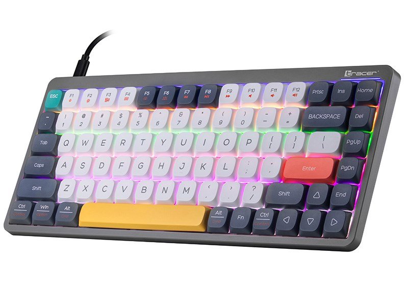 Mekanisk tastatur Tracer FINA 84 Grey (Outemu Red Switch) TRAKLA47279 #4