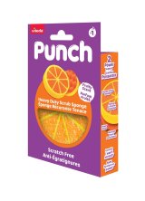 Vileda Punch skuresvamp, kraftig, orange, 1 stk. #3