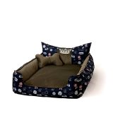 GO GIFT Hunde- og katteseng XL - brun - 100x80x18 cm #1